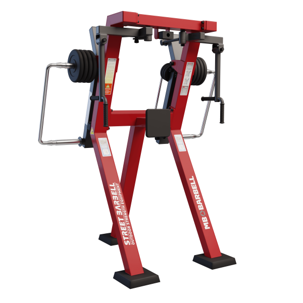 Сведение рук в положении стоя с изменяемой нагрузкой / Butterfly in Standing position MB Barbell