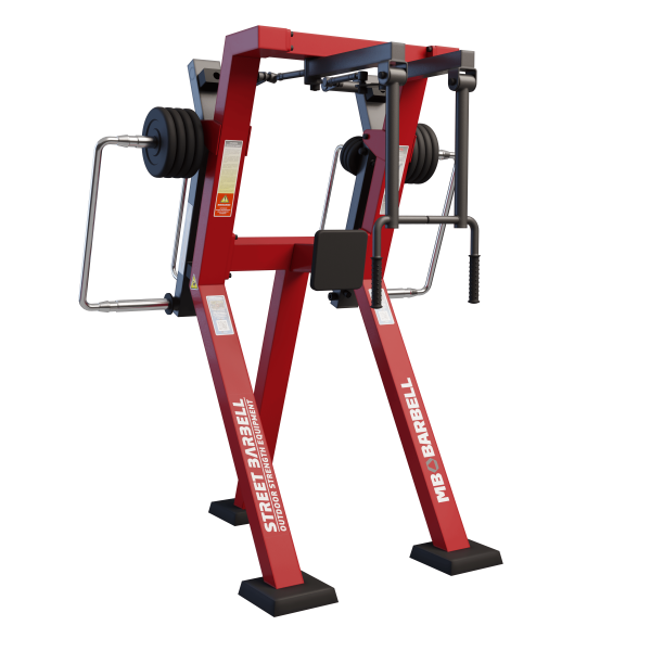 Разведение рук в положении стоя с изменяемой нагрузкой / Butterfly revers in Standing position MB Barbell