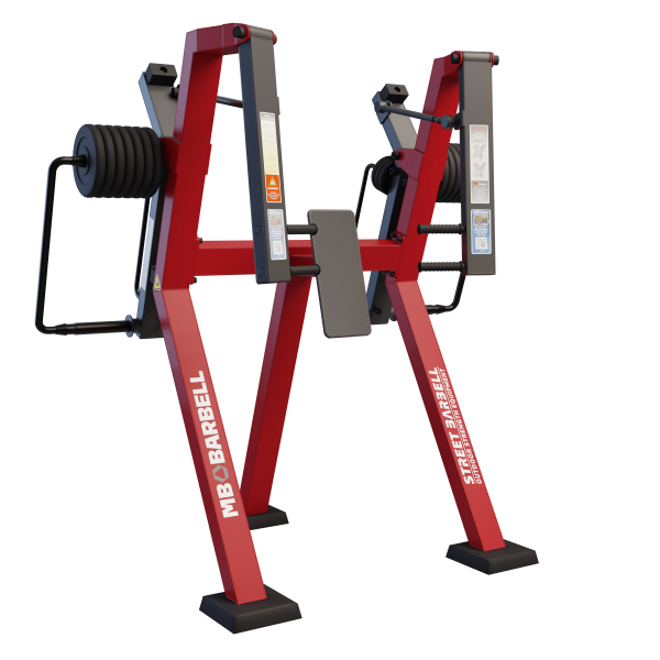 Жим от груди с конвергенцией стоя с изменяемой нагрузкой MB Barbell