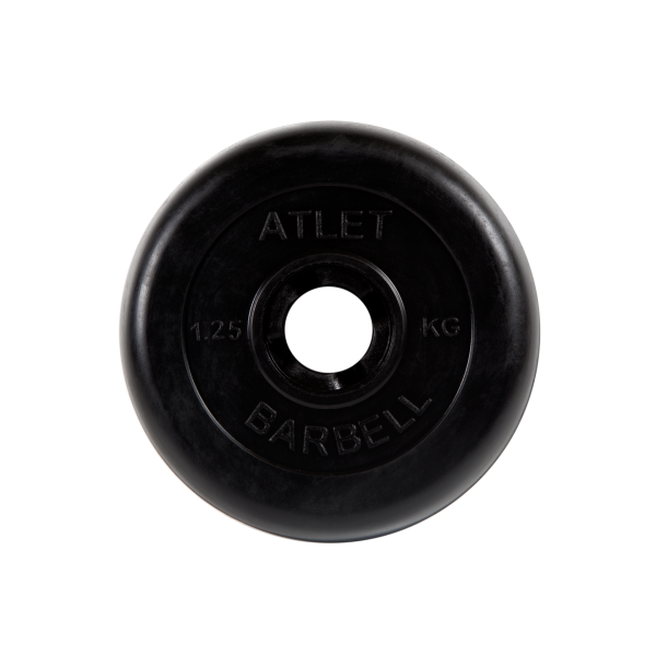 Диск обрезиненный Atlet, 1,25 кг. MB Barbell