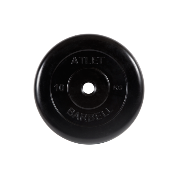 Диск обрезиненный Atlet, 10 кг MB Barbell
