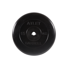 Диск обрезиненный Atlet, 15 кг