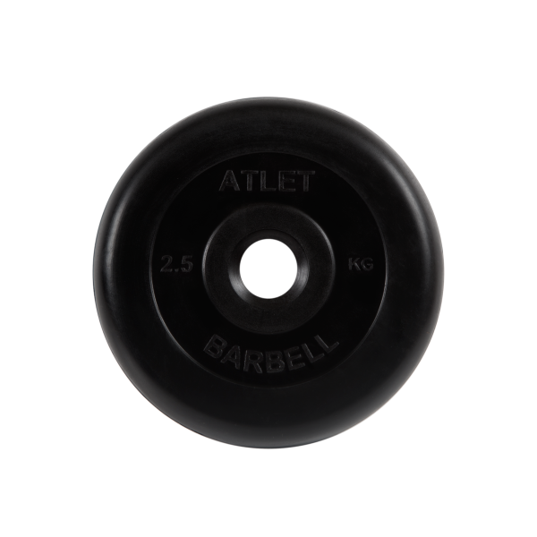 Диск обрезиненный Atlet, 2,5 кг. MB Barbell