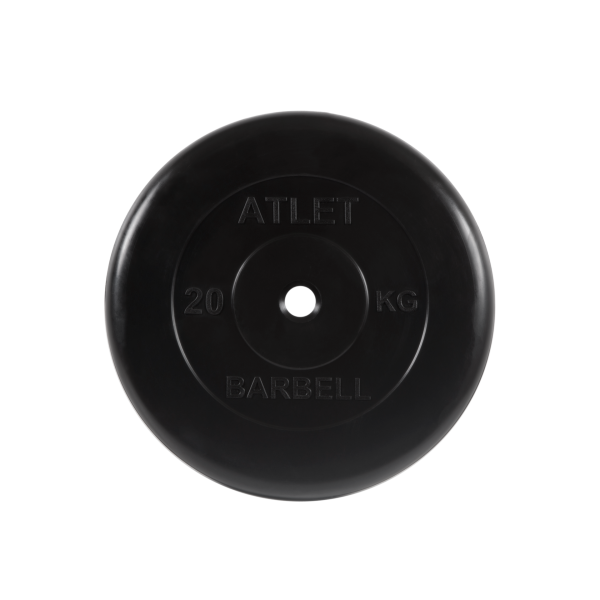 Диск обрезиненный Atlet, 20 кг MB Barbell