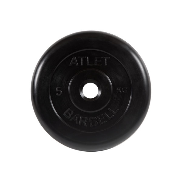 Диск обрезиненный Atlet, 5 кг. MB Barbell