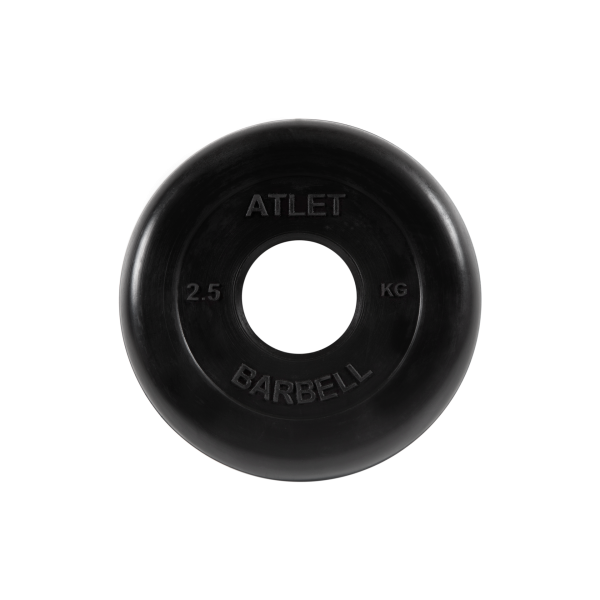 Диск обрезиненный Atlet, 2,5 кг. MB Barbell