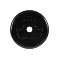 Диск обрезиненный Atlet, 25 кг