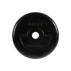 Диск обрезиненный Atlet, 25 кг