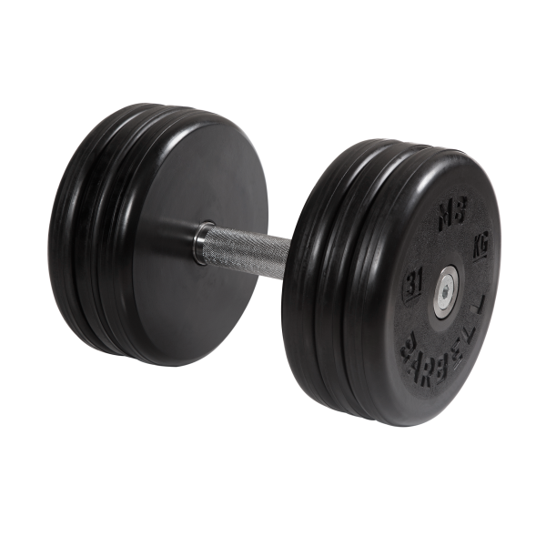 Гантель черная "Классик" 31 кг. MB Barbell