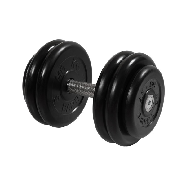 Гантель неразборная черная 26 кг MB Barbell