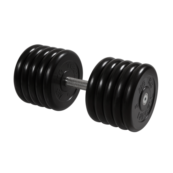 Гантель неразборная черная 51 кг MB Barbell