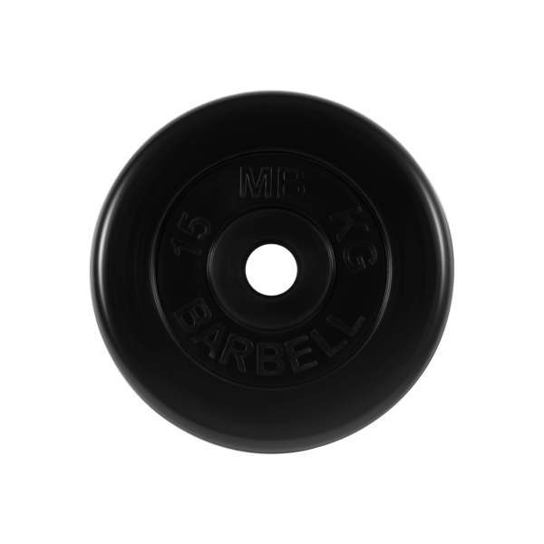 Диск обрезиненный "Стандарт" 15 кг MB Barbell