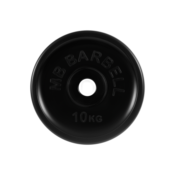 Диск обрезиненный "Евро-классик", чёрный, 10 кг MB Barbell