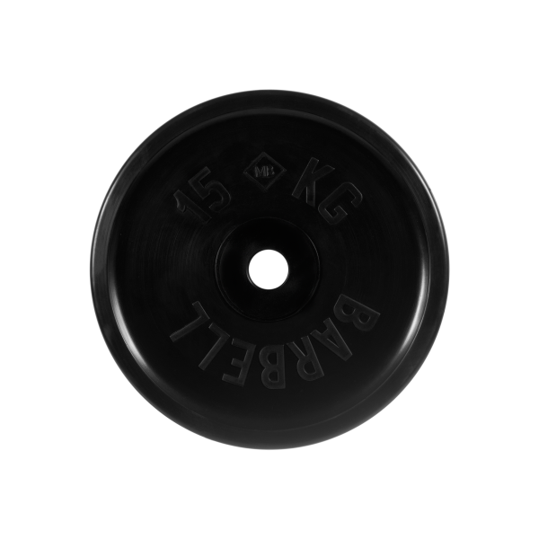 Диск обрезиненный "Евро-классик", чёрный, 15 кг MB Barbell