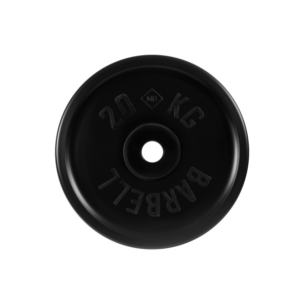 Диск обрезиненный "Евро-классик", чёрный, 20 кг MB Barbell