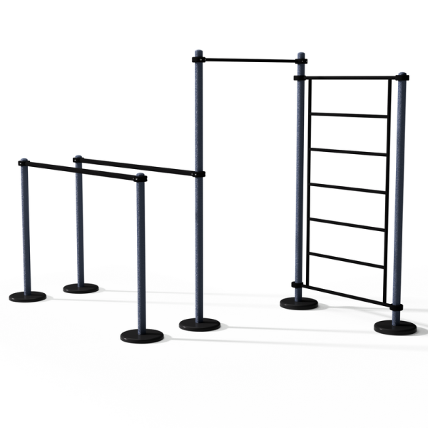 Шведская стенка, турник и брусья MB Barbell