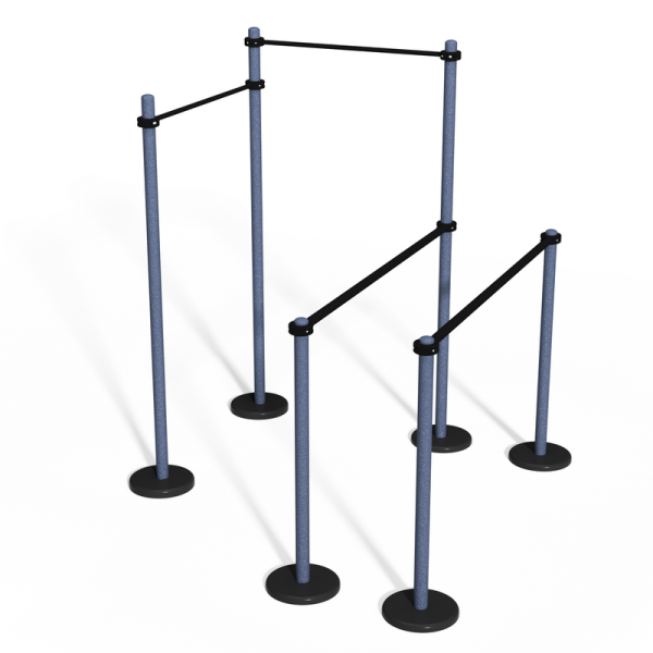 Двухуровневый турник и брусья MB Barbell