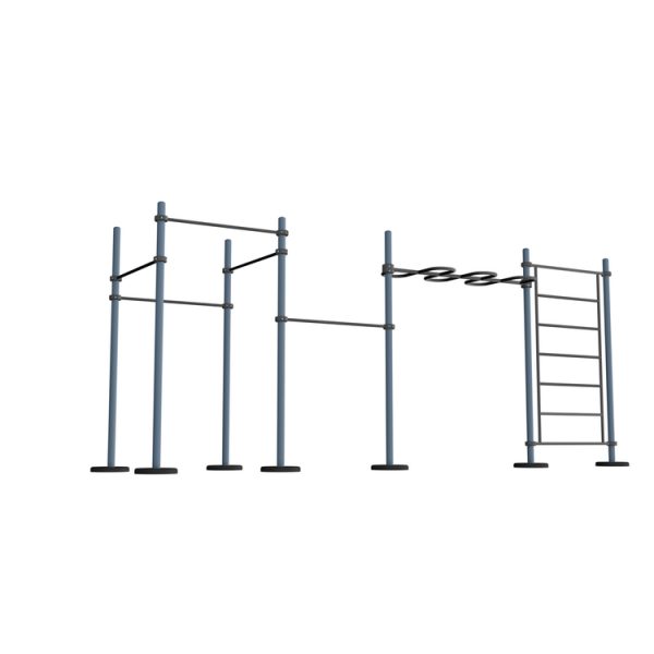 Рукоход-змейка, шведская стенка, четырехсторонний турник. MB Barbell